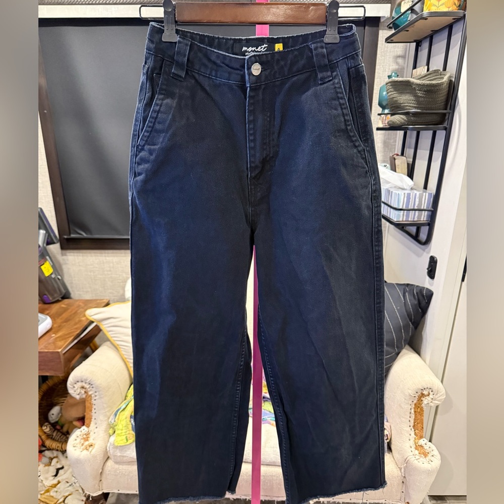 Monet Black Wide Leg Pants